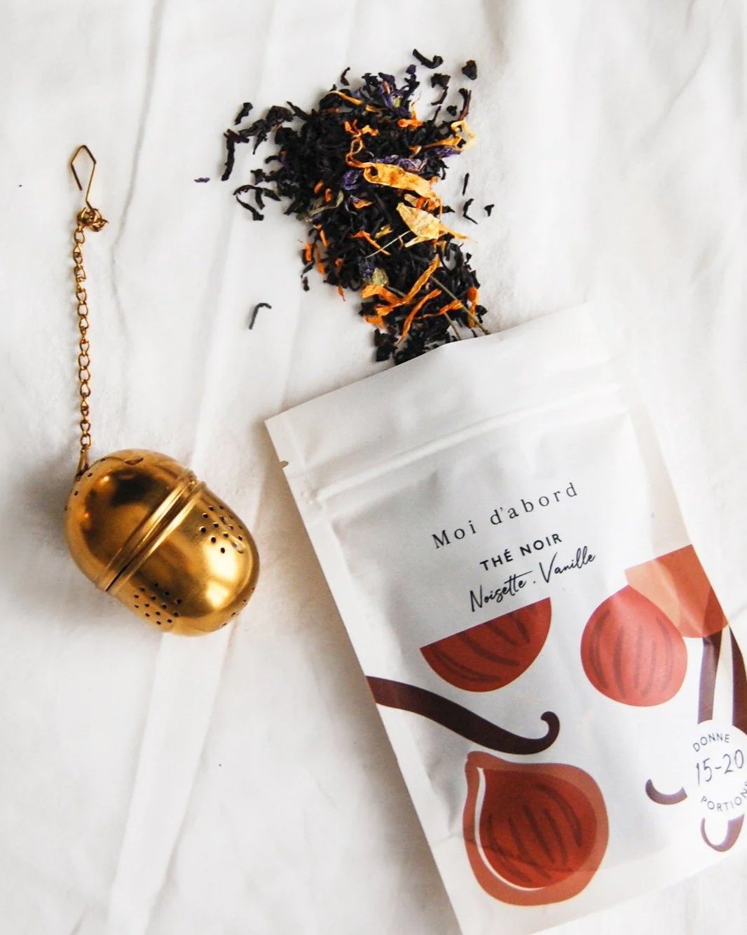 Thé Noir Noisette et Vanille - Moi D'abord -  50g